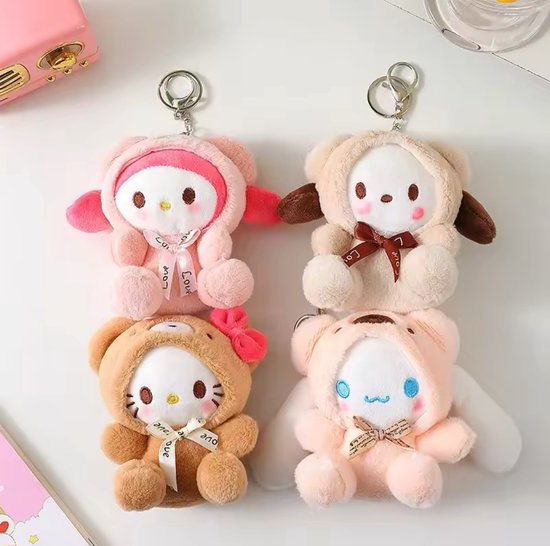 Sanrio - My Melody knuffel - sleutelhanger - berenpak - Kuromi - Hello Kitty - Cinnamoroll - PomPomPurin - Pochacco - Kawaii
