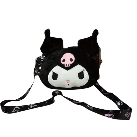 Kuromi crossbody tas | zwart
