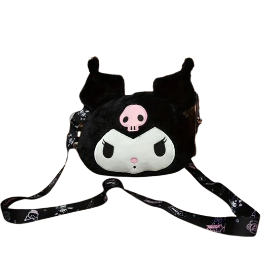 Kuromi crossbody tas | zwart
