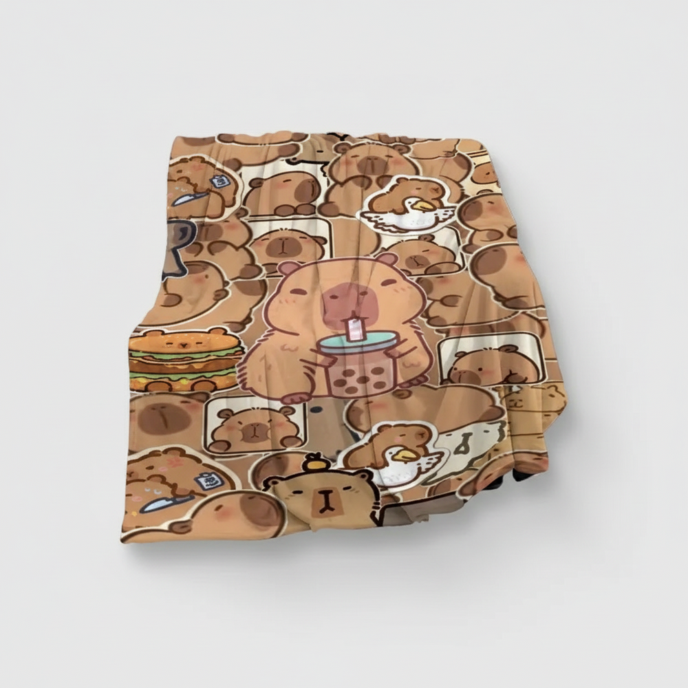 Capybara deken 130x150