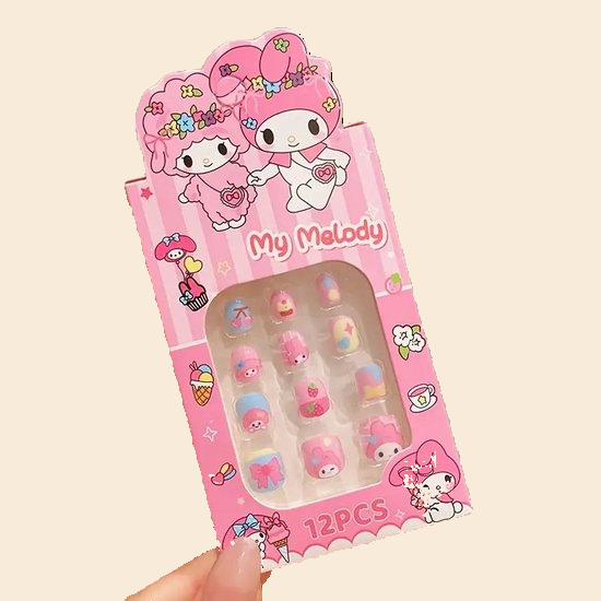 My Melody plaknagels 12 stuks
