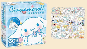 Sanrio - Cinnamoroll stickermix - 60 stuks - stickers - Kuromi - Hello Kitty - My Melody - PomPomPurin - Pochacco - Kawaii | Laptop | Ereader | Bullet Journal