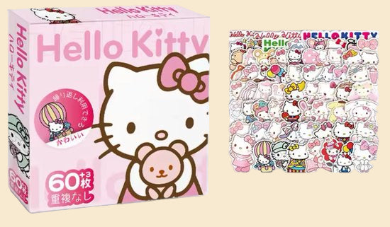 Sanrio - Hello Kitty stickermix - 60 stuks - stickers - Cinnamoroll - Kuromi - My Melody - PomPomPurin - Pochacco - Kawaii | Laptop | Ereader | Bullet Journal