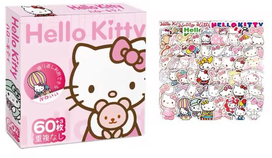 Sanrio - Hello Kitty stickermix - 60 stuks - stickers - Cinnamoroll - Kuromi - My Melody - PomPomPurin - Pochacco - Kawaii | Laptop | Ereader | Bullet Journal