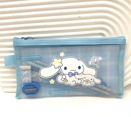 Sanrio - Cinnamoroll schrijfwarenset - met etui cadeauset - geschenkset - Kuromi - Hello Kitty - My Melody - PomPomPurin - Pochacco - Kawaii