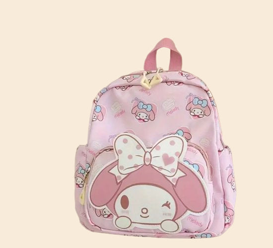 Sanrio - My Melody rugtas - 28 cm - rugzak - schooltas - kawaii - Kuromi - Hello Kitty - Cinnamoroll - PomPomPurin - Pochacco