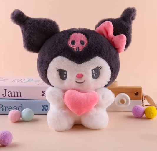 Sanrio - Kuromi knuffel - met hart - My Melody - Hello Kitty - Cinnamoroll - PomPomPurin - Pochacco - Kawaii