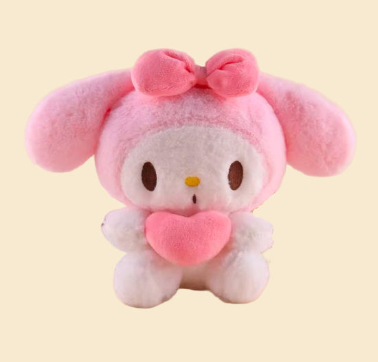 Sanrio - My Melody knuffel - met hart - Kuromi - Hello Kitty - Cinnamoroll - PomPomPurin - Pochacco - Kawaii
