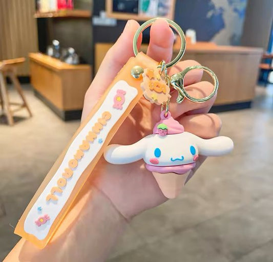 Sanrio - Cinnamoroll Sleutelhanger - Oranje - Ijshoorn - Verjaardagscadeau - Tashanger - Sleutelhanger - Hello Kitty - My Melody - Kuromi - PomPomPurin - Pochacco - kawaii