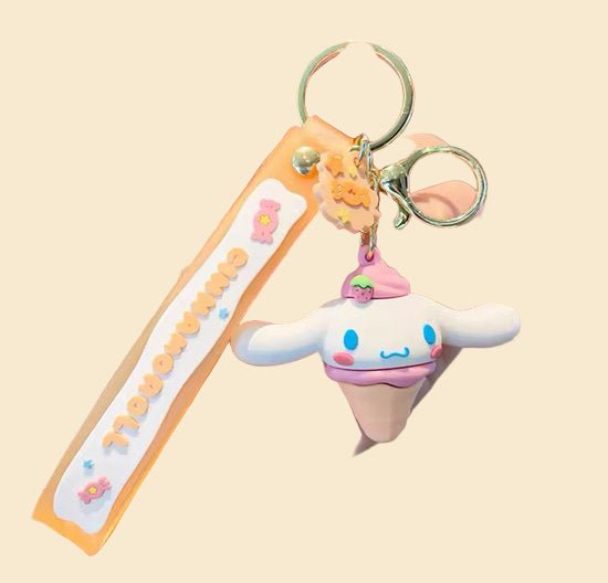 Sanrio - Cinnamoroll Sleutelhanger - Oranje - Ijshoorn - Verjaardagscadeau - Tashanger - Sleutelhanger - Hello Kitty - My Melody - Kuromi - PomPomPurin - Pochacco - kawaii