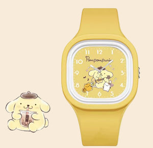 Pompompurin Geel Siliconen band Horloge