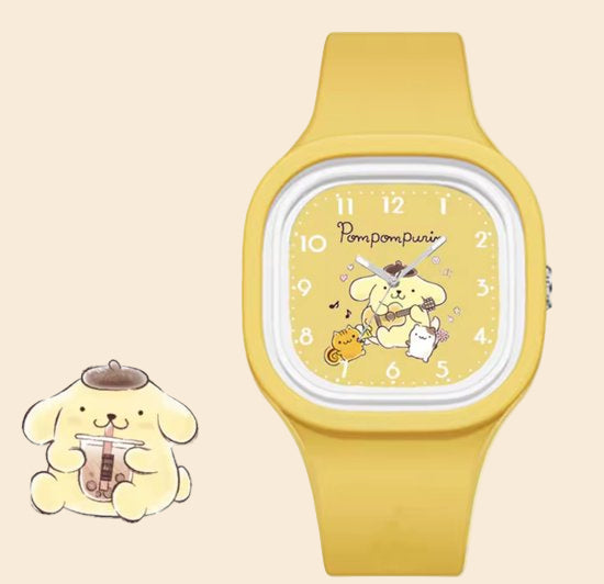 Pompompurin Geel Siliconen band Horloge