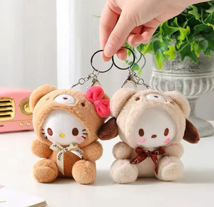 Sanrio - Pochacco knuffel - sleutelhanger - berenpak - Kuromi - Hello Kitty - My Melody - PomPomPurin - Cinnamoroll - Kawaii