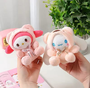 Sanrio - Cinnamoroll knuffel - sleutelhanger - berenpak - Kuromi - Hello Kitty - My Melody - PomPomPurin - Pochacco - Kawaii