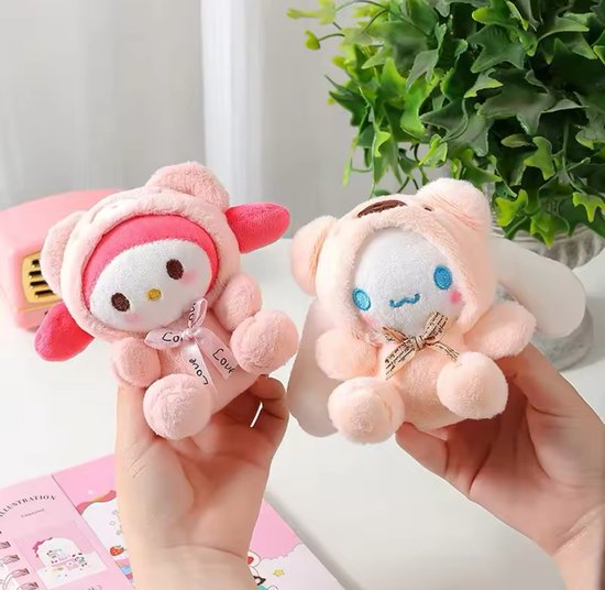 Sanrio - Cinnamoroll knuffel - sleutelhanger - berenpak - Kuromi - Hello Kitty - My Melody - PomPomPurin - Pochacco - Kawaii