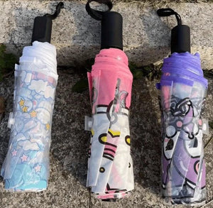 Sanrio - Kuromi paraplu - transparant - Cinnamoroll - Hello Kitty - My Melody - PomPomPurin - Pochacco - cadeau - Kawaii