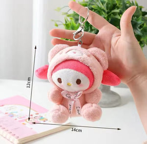 Sanrio - My Melody knuffel - sleutelhanger - berenpak - Kuromi - Hello Kitty - Cinnamoroll - PomPomPurin - Pochacco - Kawaii
