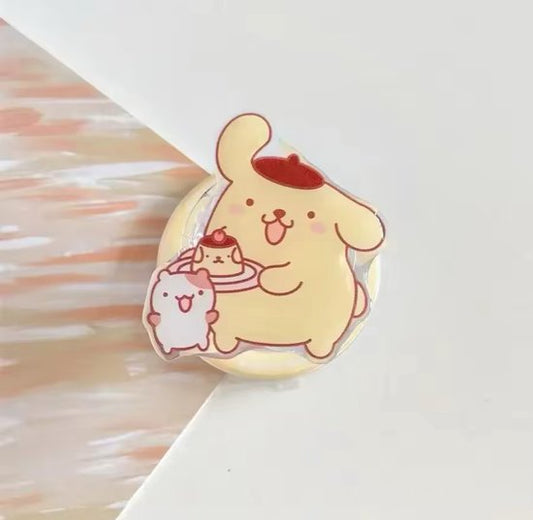 Sanrio - PomPomPurin telefoonhouder - popsocket - magneethouder - MagSafe - telefoongrip - telefoonbutton - Kuromi - Hello Kitty - My Melody - Cinnamoroll - Pochacco - kawaii