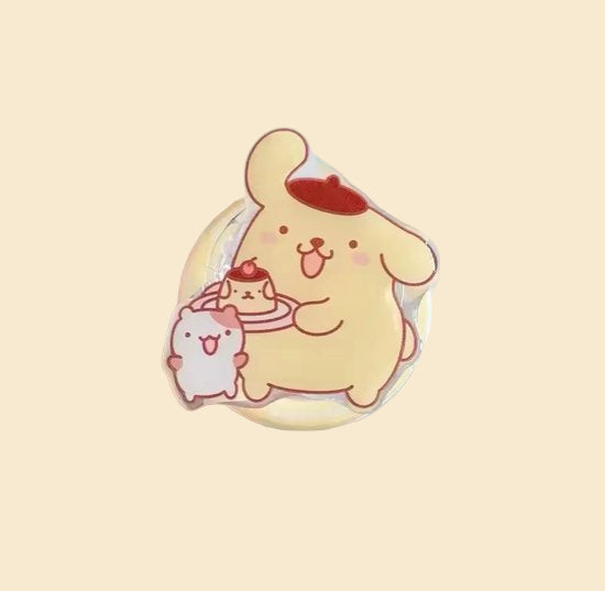 Sanrio - PomPomPurin telefoonhouder - popsocket - magneethouder - MagSafe - telefoongrip - telefoonbutton - Kuromi - Hello Kitty - My Melody - Cinnamoroll - Pochacco - kawaii