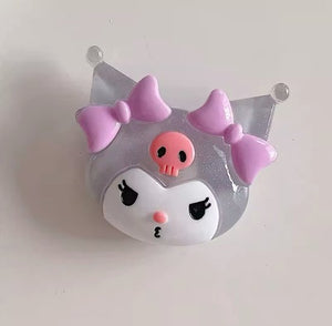 Sanrio - Kuromi telefoonhouder - popsocket - telefoongrip - telefoonbutton - glow in the dark - lichtgevend - My Melody - Hello Kitty - Cinnamoroll - PomPomPurin - Pochacco - kawaii