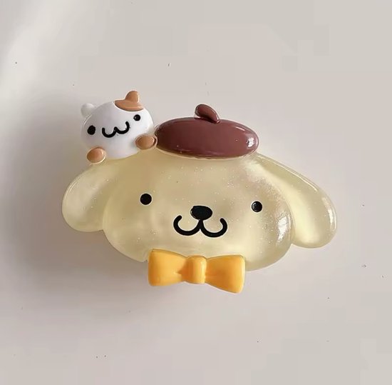 Sanrio - PomPomPurin telefoonhouder - popsocket - telefoongrip - telefoonbutton - glow in the dark - lichtgevend - Kuromi - Hello Kitty - Cinnamoroll - My Melody - Pochacco - kawaii