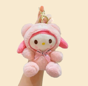 Sanrio - My Melody knuffel - sleutelhanger - berenpak - Kuromi - Hello Kitty - Cinnamoroll - PomPomPurin - Pochacco - Kawaii