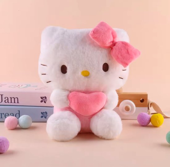 Sanrio - Hello Kitty knuffel - met hart - My Melody - Kuromi - Cinnamoroll - PomPomPurin - Pochacco - Kawaii