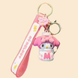 Sanrio - My Melody Sleutelhanger - Roze - Paars - Melkfles - Verjaardagscadeau - Tashanger - Sleutelhanger - Hello Kitty - Kuromi - Cinnamoroll - PomPomPurin - Pochacco - kawaii