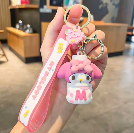 Sanrio - My Melody Sleutelhanger - Roze - Paars - Melkfles - Verjaardagscadeau - Tashanger - Sleutelhanger - Hello Kitty - Kuromi - Cinnamoroll - PomPomPurin - Pochacco - kawaii