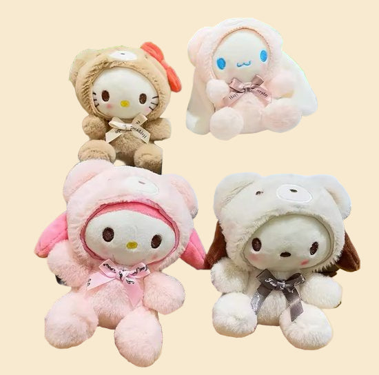 Sanrio - Pochacco knuffel - sleutelhanger - berenpak - Kuromi - Hello Kitty - My Melody - PomPomPurin - Cinnamoroll - Kawaii