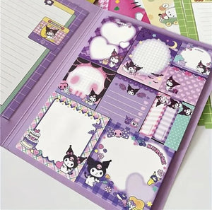 Sanrio - Kuromi sticky memoboek - notitieblok - Cinnamoroll - Hello Kitty - My Melody - PomPomPurin - Pochacco - Kawaii