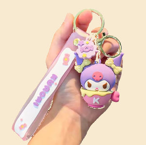 Sanrio - Kuromi Sleutelhanger - Roze - Paars - Koffie - Verjaardagscadeau - Tashanger - Sleutelhanger - Hello Kitty - My Melody - Cinnamoroll - PomPomPurin - Pochacco - kawaii