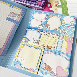 Sanrio - Cinnamoroll sticky memoboek - notitieboek - Kuromi - Hello Kitty - My Melody - PomPomPurin - Pochacco - cadeau - Kawaii
