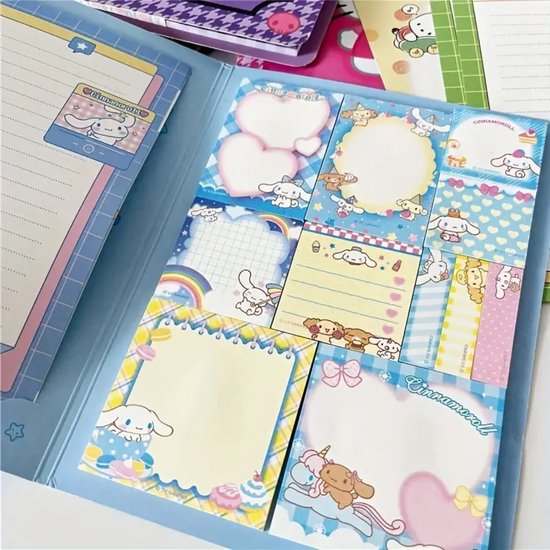 Sanrio - Cinnamoroll sticky memoboek - notitieboek - Kuromi - Hello Kitty - My Melody - PomPomPurin - Pochacco - cadeau - Kawaii