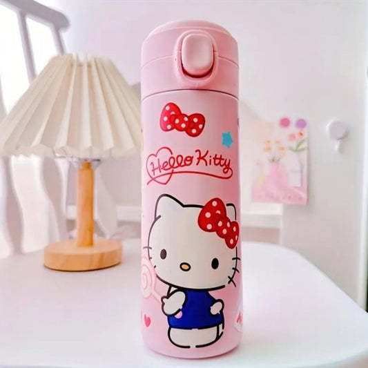 Sanrio - Hello Kitty drinkbeker - drinkfles - thermosfles roestvrijstaal - roze - RVS - Kuromi - Cinnamoroll - My Melody - PomPomPurin - Pochacco - cadeau Kawaii