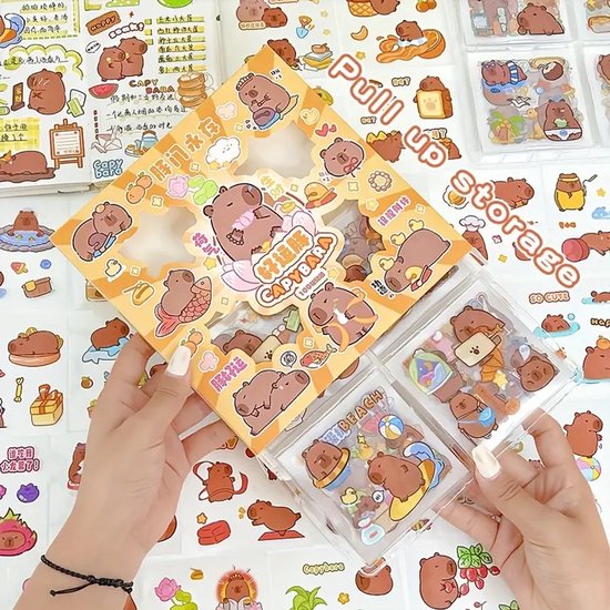 Capybara Stickers 100 Stuks