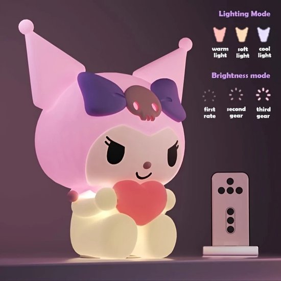 Kuromi nachtlamp touchfunctie