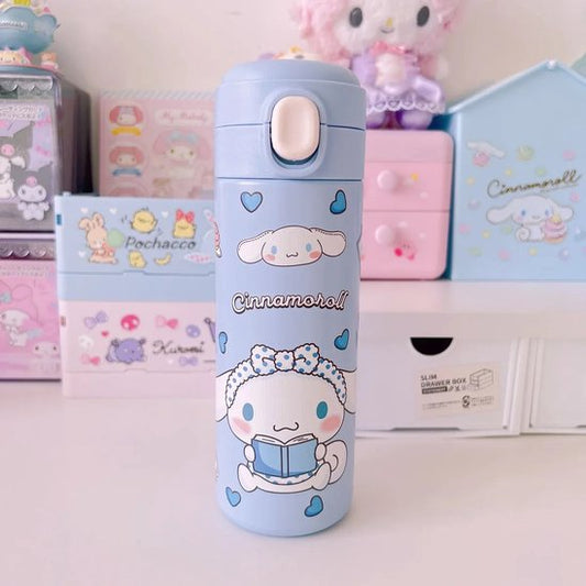 Sanrio - Cinnamoroll drinkbeker - drinkfles - thermofles roestvrijstaal - RVS - Kuromi - Hello Kitty - My Melody - PomPomPurin - Pochacco - kawaii