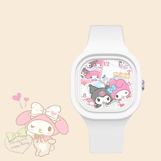 Kuromi & My Melody Horloge Siliconen band