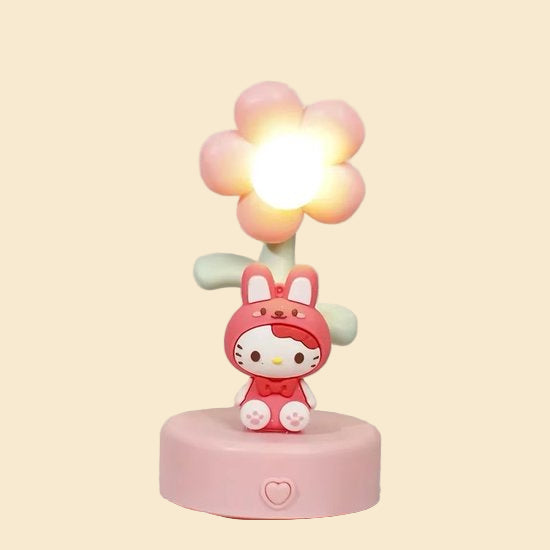 Sanrio - Hello Kitty nachtlamp - bloem - Kuromi - My Melody - Cinnamoroll - PomPomPurin - Pochacco - cadeau - kawaii