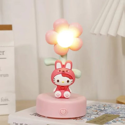 Sanrio - Hello Kitty nachtlamp - bloem - Kuromi - My Melody - Cinnamoroll - PomPomPurin - Pochacco - cadeau - kawaii