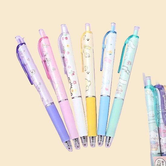 Hello Kitty - Sanrio - Cinnamoroll - Pennenset 6st