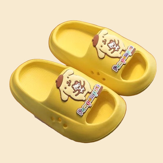 Sanrio - PomPomPurin slippers Maat 28/29 - Geel - My Melody - Hello Kitty - Cinnamoroll - Pochacco - Kuromi - kawaii
