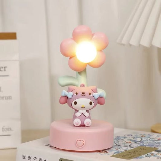 Sanrio - My Melody nachtlamp - bloem - Hello Kitty - Kuromi - Cinnamoroll - PomPomPurin - Pochacco - cadeau - kawaii