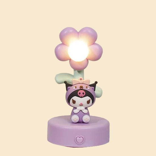 Sanrio - Kuromi nachtlamp - bloem - Hello Kitty - My Melody - Cinnamoroll - PomPomPurin - Pochacco - cadeau - kawaii
