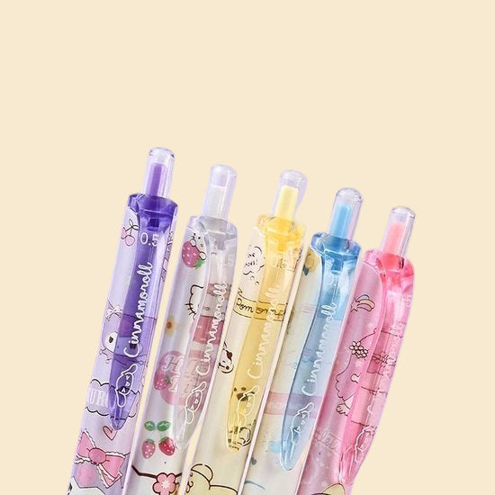 Hello Kitty - Sanrio - Cinnamoroll - Pennenset 6st