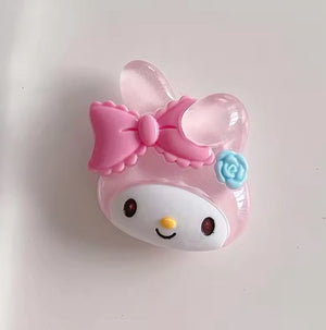 Sanrio - My Melody telefoonhouder - popsocket - telefoongrip - telefoonbutton - glow in the dark - lichtgevend - Kuromi - Hello Kitty - Cinnamoroll - PomPomPurin - Pochacco - kawaii