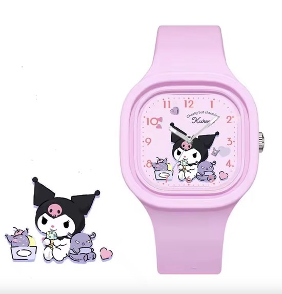 Kuromi horloge Paars - Siliconen Band