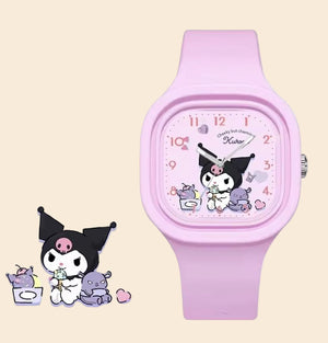 Kuromi horloge Paars - Siliconen Band
