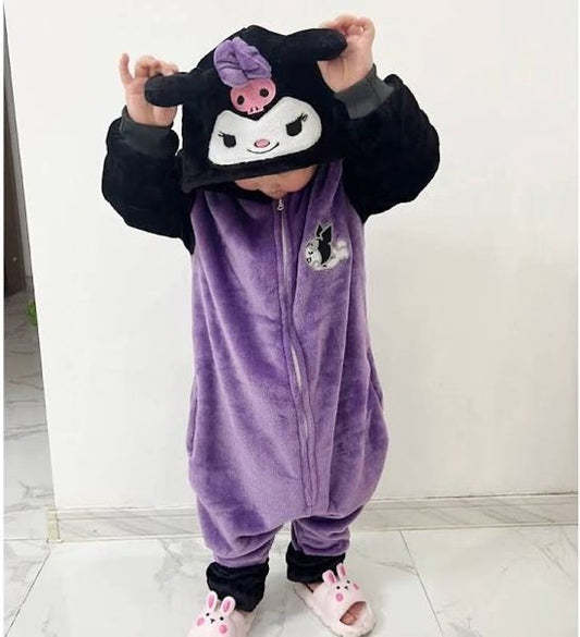 Sanrio - Kuromi onesie - overall - pyjama - verkleedkleding - kostuumoutfit - carnaval - My Melody - Hello Kitty - Cinnamoroll - PomPomPurin - Pochacco - Kawaii